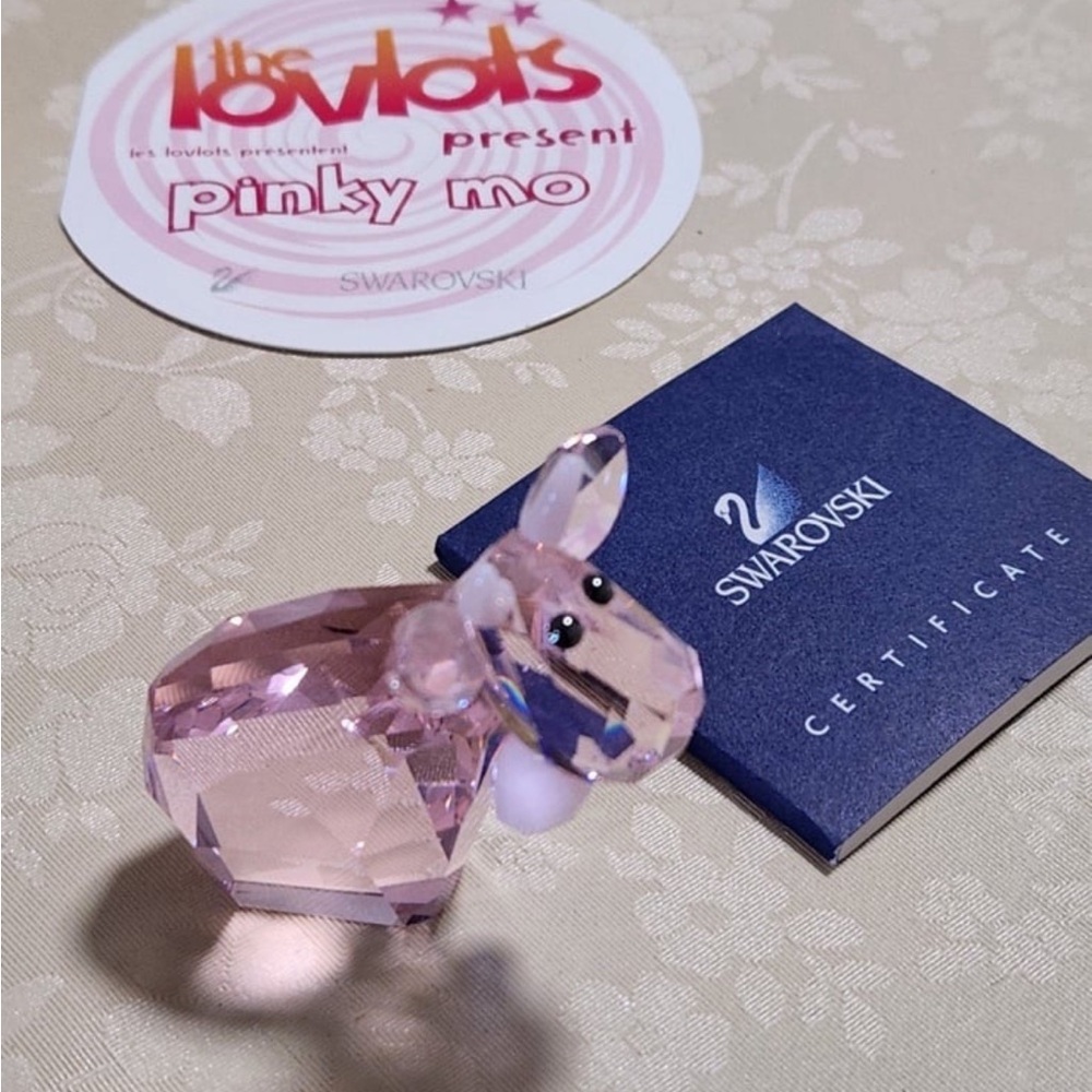 Swarovski Pinky Mo Crystal Cow Figurine Lovlots